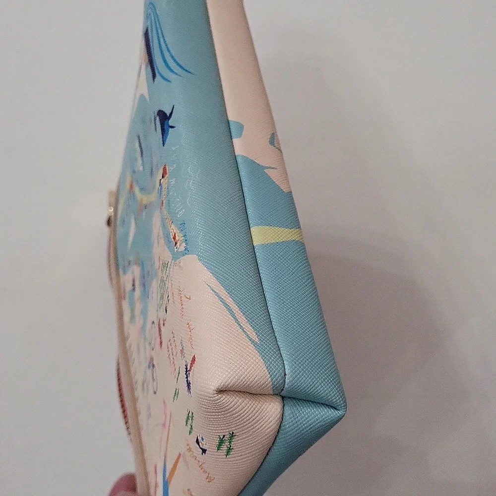 Spartina 449 Outer Banks Map Wristlet - Blue and Tan - Picture 7 of 7